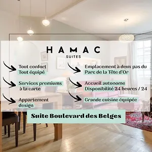 Appartement Des Belges Parc Tête D'or - 4 à 6 Voyageurs, Lyon
